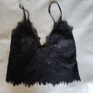 Black lace bralet